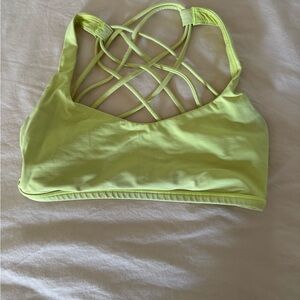 Women's Strappy Yellow lululemon bra
